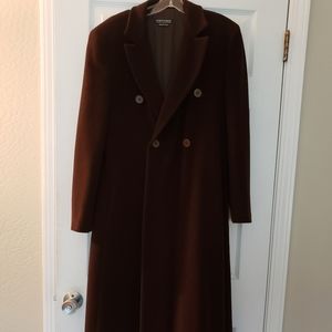 Giorgio Armani Cashmere, Angora & Wool long coat